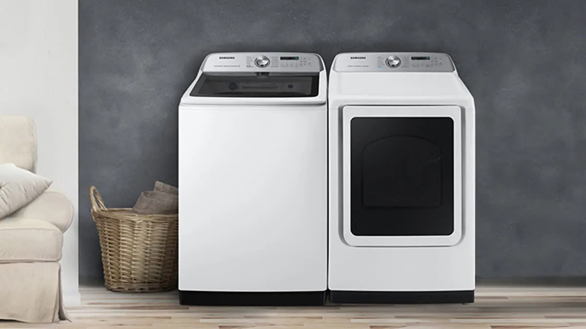 Agitator and agitator-free top loading washer drums compared side by side