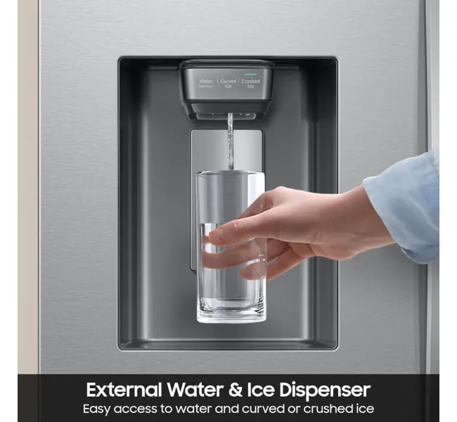 Cleaning a Samsung fridge dispenser paddle with a cloth