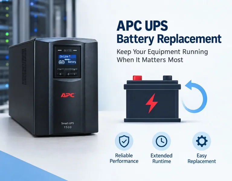 Replacing the battery in a UPS battery backup with a screwdriver
